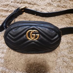 Gucci marmont belt bag gg